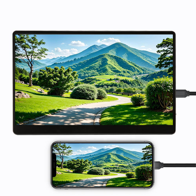 15.6-inch Portable Monitor - Your Portable Large-screen Cinema and Mobile Work Platform with Dual Speakers
