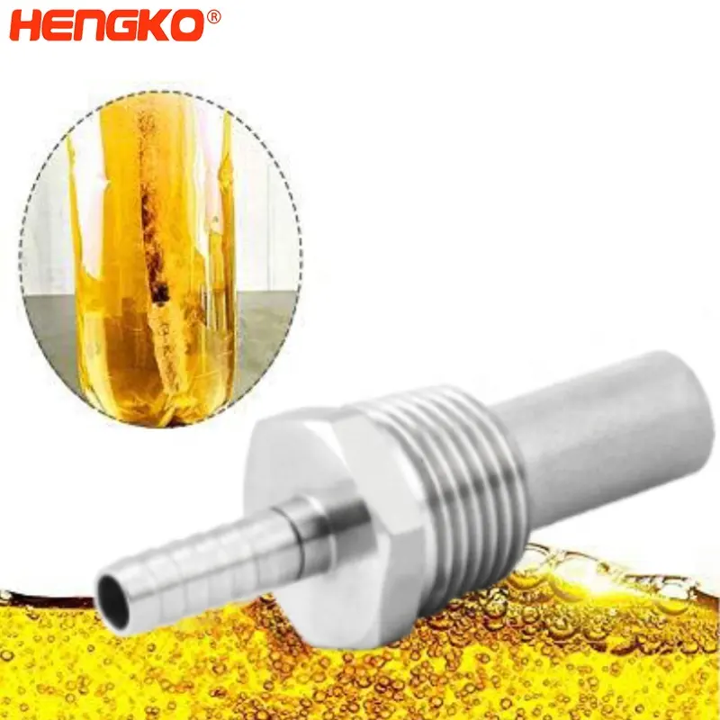 HENGKO 0.5 or 2 microns home brewing stainless steel Inline aeration oxygenation diffuser aerator kit bubble diffuser