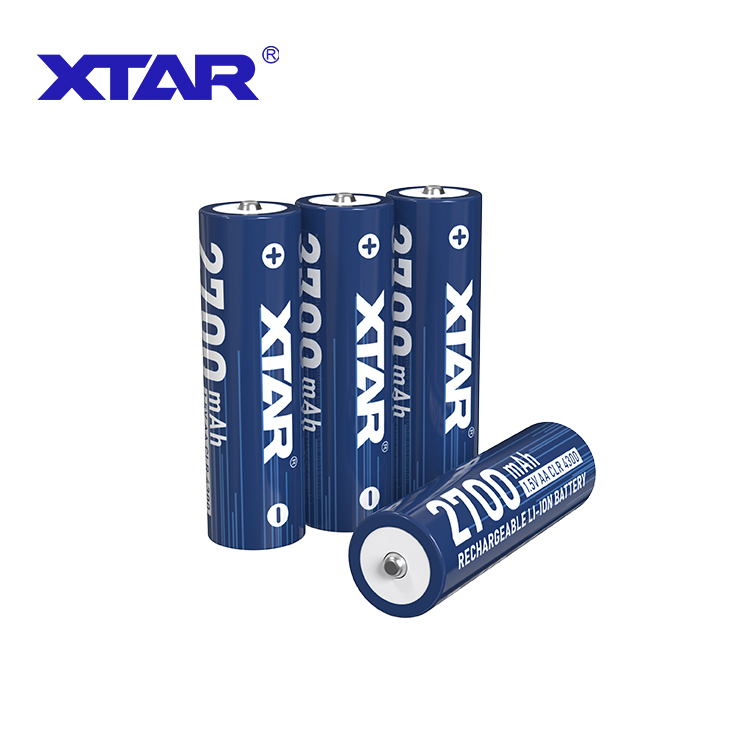 XTAR AA CLR 4300 2700 мАч 1,5 В литий-ионная аккумуляторная батарея с индикатором низкого напряжения для Камеры Trail, RC автомобилей, медицинского устройства