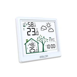 <span class=keywords><strong>BALDR</strong></span> <span class=keywords><strong>Station</strong></span> météo numérique sans fil en promotion, horloge intérieure/extérieure, hygromètre ABS, écran LCD, mesure de la température 24h/24, 3 piles AAA - Product Image 1