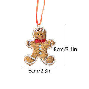 Bonbons Canne Père Noël Forme Touffeté <span class=keywords><strong>Coussin</strong></span> Brodé Jouet De Noël Noël Bonhomme En Pain D'épice Poupée En Peluche Jouet En Peluche - Product Image 6