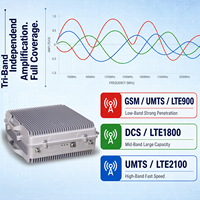 Amplificador de Señal 5G Tri-Banda de Alta Potencia 37dBm, Ganancia de 35dB, Sintonización DSP, IP65 para Exteriores, GSM LTE 900 1800 2100