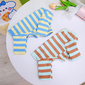 Abbigliamento Casual Estivo per Cani di Piccola Taglia, in Cotone Traspirante, a Quattro Zampe, a Righe, Stile Halloween - Product Image 6