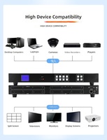 Matriz de Conexión Seamless Hardrock de Acero Inoxidable 4x4 /VGA//HDBaseT/ Conexiones 4K30Hz Procesador de Video Wall Privado de China