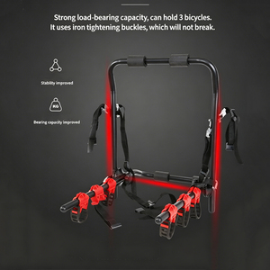 Support de vélo pour voiture, fabrication chinoise, acier durable, capacité 3 vélos, livraison rapide, porte-vélos de voiture. - Product Image 2