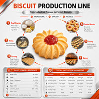 Dough Master : Ligne de production de biscuits durs pour les variétés de pâtes tenaces de type soda cracker