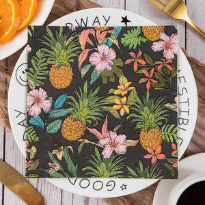 กระดาษเช็ดปากกระดาษพิมพ์ลายแบบกำหนดโลโก้เองผ้าเช็ดปากแบบใช้แล้วทิ้งสำหรับงานเลี้ยงวันเกิดงานแต่งงาน - Product Image 6