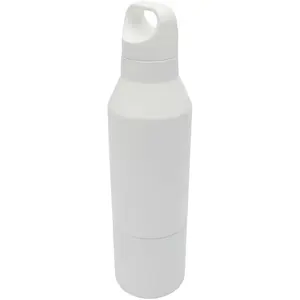 Botella térmica de 600 ml de acero inoxidable reciclado certificado RCS con taza de 300 ml Odessy - Product Image 1