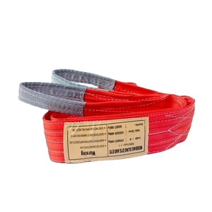 <span class=keywords><strong>Eslinga</strong></span> Plana de Alta Resistencia con Certificación CE de 1T-10T con Ojales Reforzados para Elevación de Maquinaria - Product Image 3