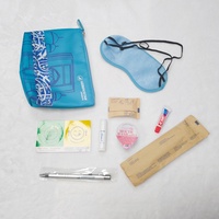 Prix d'usine Vente en gros Compagnie aérienne Équipement pour enfants Équipements des compagnies aériennes Brosse à dents Kit de voyage Ensemble de marque privée Kit de voyage cosmétique