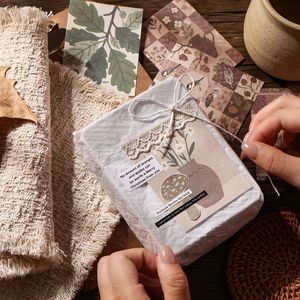 Lot de 50 pièces Kit d'artisanat Série Rétro Slow Living Éléments décoratifs de collage légèrement rétro pour journal - Product Image 4