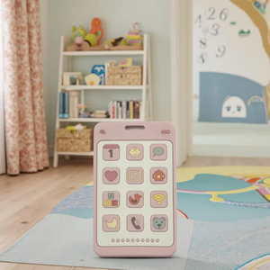 Anneau de dentition pour bébé en silicone de qualité alimentaire sans BPA, unisexe, forme carrée, jouet souple style téléphone - Product Image 5