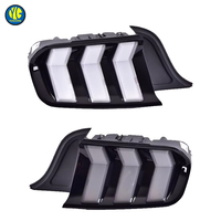 YU GUANG für Ford Mustang 2015-2023 LED-Rückleuchten-Baugruppe, Klares Glas, Tagfahrlicht Rücklicht, Heckleuchte, Signal-Autozubehör