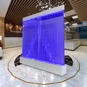 Panneau de séparation de bureau <span class=keywords><strong>amovible</strong></span> en acrylique, mur de rideau d'eau à bulles - Product Image 5