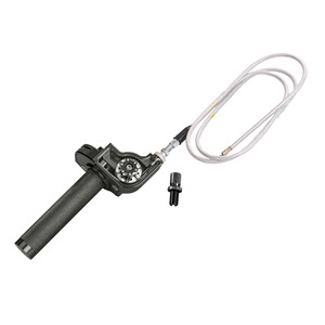 มือจับคันเร่งแบบหมุนขนาดใหญ่ CNC สำหรับรถมอเตอร์ไซค์ ขนาด 22 มม. แบบยูนิเวอร์แซล พร้อมท่อส่งน้ำมันที่มองเห็นได้ - Product Image 4