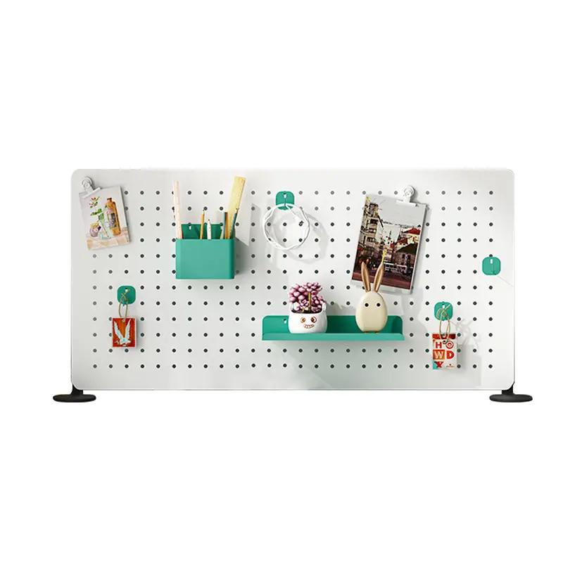 DIY Hanging Board Wall Mounted Pegboard Kitchen Tool Storage Peg Board Plastic Holder Pegboard for home office