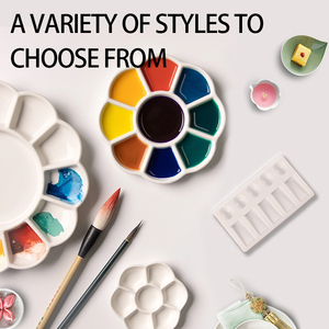 <span class=keywords><strong>Palette</strong></span> de <span class=keywords><strong>peintre</strong></span> en plastique circulaire Boyi Xuan TS-003 8,5x8,5 cm <span class=keywords><strong>pour</strong></span> artistes - Product Image 2