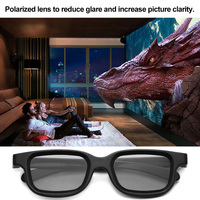Lunettes 3D polarisées RealD IMAX, rouge et bleu, matériau PET, écran virtuel 50"-80", VR tout-en-un