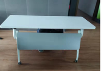 Table de réunion pliante blanche, table de conférence, mobilier de bureau