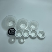 Panier de culture hydroponique en filet, pour plantes, 2/3/4/5 ", maille fendue, pour plantation