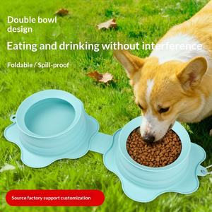 Tazón Plegable para Perro, Portátil, para Viajes y Paseos al Aire Libre, Anti-Asfixia, Alimentación Lenta - Product Image 2