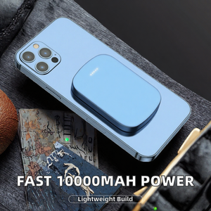 พาวเวอร์แบงค์ไร้สายขนาดเล็ก 5000mAh ชาร์จเร็วคุณภาพสูง พร้อมแม่เหล็ก ช่องเสียบ Type-C สำหรับเดินทาง กำลังไฟ 5W - Product Image 2