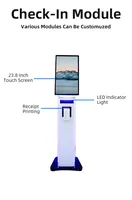 Écran tactile capacitif 21,5 pouces, borne interactive en libre-service pour l'enregistrement, les expositions, la gestion des files d'attente, les billets, machine de kiosque, SDK, sol