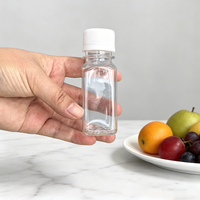 Bouteilles en plastique vides personnalisables pour produits bien-être, 2 onces, mini-bouteilles carrées françaises, contenants en plastique de qualité alimentaire pour liquides
