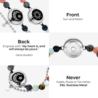 Bracelet Soleil et Lune totwoo en gros, bracelets intelligents à distance pour couples avec fonction de vibration