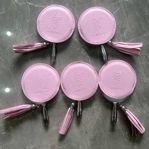 Tùy Chỉnh Cầm Tay Kim Loại Gương Với Da Bìa Trang Trí Trống Kim Loại Khá Trang Điểm Nhỏ Gọn Gương - Product Image 3