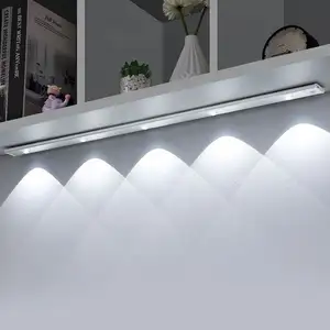 Recarregável do diodo emissor de Luz Sensor De Corpo Inteligente Com Ultra-fina Auto-adesivo Armário 80 Emite Uma Luz Leve Ondulação Cozinha Pc Usb Branco