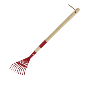 <span class=keywords><strong>Rastrello</strong></span> da Giardino a 9 Denti <span class=keywords><strong>per</strong></span> Foglie e Erba, <span class=keywords><strong>per</strong></span> Raccogliere Detriti Solti tra le Piante, Testa in Acciaio Resistente - Product Image 1