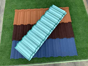 Tuile de <span class=keywords><strong>toiture</strong></span> en métal moderne, imperméable, résistante à la chaleur, en pierre ondulée pour les bâtiments d'appartements et de villas - Product Image 6