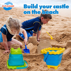 DADI OEM y ODM Venta al por mayor Silicon 2.7L Sand Castle Bucket Cubos plegables de agua <span class=keywords><strong>Cubo</strong></span> de <span class=keywords><strong>playa</strong></span> <span class=keywords><strong>plegable</strong></span> - Product Image 2