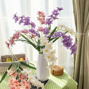 Chất Lượng Cao Nhân Tạo Lụa Freesia Hoa Phun Với Chất Liệu Lụa Làm Bằng Tay Cho Đám Cưới Vòm Đảng Trang Trí - Product Image 4