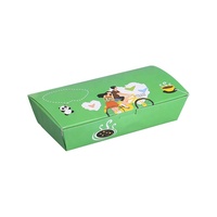 Bas quantité minimale de commande pas cher prix Long Hamburger papier emballage carton de qualité alimentaire restauration rapide boîte à hot-dog boîte à hamburger papier boîte de poulet frit