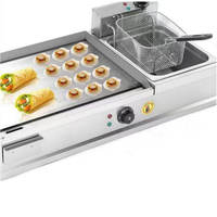 Friteuse commerciale de table et four électrique pour grillades, viandes et pains