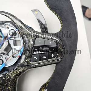 พวงมาลัยคาร์บอนฟอร์จ Alcantara LED สำหรับ BMW G20 G30 G01 ซีรีส์ 3 ซีรีส์ 5 จากโรงงาน - Product Image 6