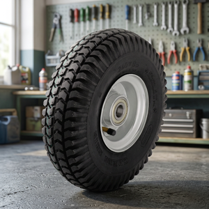 Caldwell Premium Heavy-Duty 4-Ply Butyl Rubber Inner Tube Pneumatic Tire <b>Wheel</b> Combo Pack Steel/<b>Plastic</b> Rim Customizable for - Product Image 3