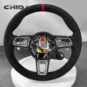 Adaptateur de volant en daim <span class=keywords><strong>SC</strong></span> pour Porsche, compatible avec les modèles 718, 991, Panamera, Cayenne, Cayman, Boxster, vente directe d'usine - Product Image 1