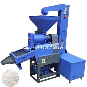 Commercial fine bran rice miller Automatic feeding and crushing integrated machine Stone removing vibrating rice miller Peeling