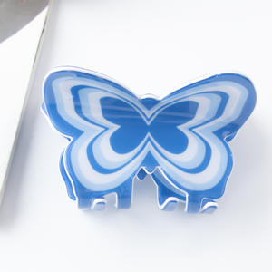 Pinzas de Pelo de Plástico de Color Sólido Estilo Coreano para Mujeres y Niñas, Elegantes Pinzas de Pelo con Forma de Mariposa, Accesorios al por Mayor - Product Image 4