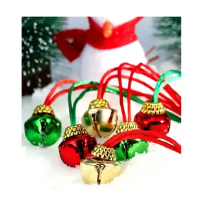 Free Sample Wholesale Cheap golden ornament small christmas bells