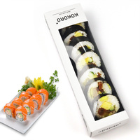 Nouveauté boîte à sushi en carton blanc écologique personnalisée avec avantage UV boîte à pizza de restauration rapide estampage feuille de restauration