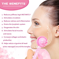 Boules de glace en verre Cryo Glitter, rouleau de massage froid pour les soins de la peau, bâton Cryo pour le visage et le cou