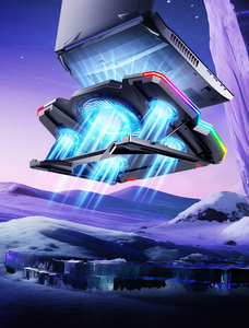 Çok Satan Yeni Changchangshun YL-021 Dizüstü Bilgisayar Soğutucu Altı Fanlı Hava Soğutmalı Soğutma Pedi 17.3'' Dizüstü Bilgisayar Oyun Tabanı USB ABS Plastik - Product Image 3