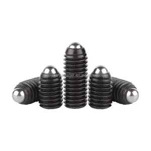 Stainless Steel Ss304 Ss316 Spring Plungers Hex Socket Ball Point Hollow Set Screws Black Ball Plunger Screw