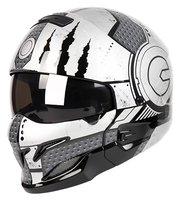 Casque de moto modulaire certifié 3C, mentonnière amovible