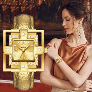 นาฬิกาข้อมือผู้หญิง ยัลลาลูซี สายหนังแท้ ตัวเรือนโลหะผสม ดีไซน์หรูหราเบาๆ สไตล์ธุรกิจ กันน้ำ ระบบควอตซ์ สไตล์ยุโรป สำหรับการค้าต่างประเทศ รุ่นใหม่ - Product Image 2