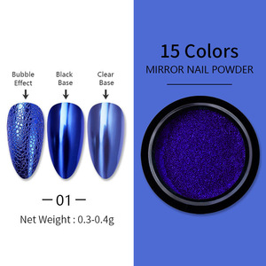 Vente chaude bricolage 15 couleurs Nail Art <span class=keywords><strong>miroir</strong></span> Pigment poudre paillettes Dip poudre or <span class=keywords><strong>Rose</strong></span> brillant Chrome <span class=keywords><strong>miroir</strong></span> poudre ongles - Product Image 4